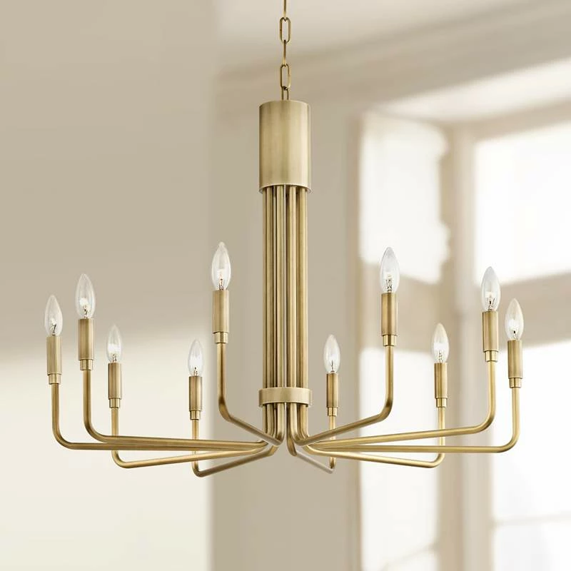 Mitzi Brigitte 31 3/4" Wide Aged Brass 10-Light Chandelier 3 Mitzi Brigitte 31 3/4" Wide Aged Brass 10-Light Chandelier