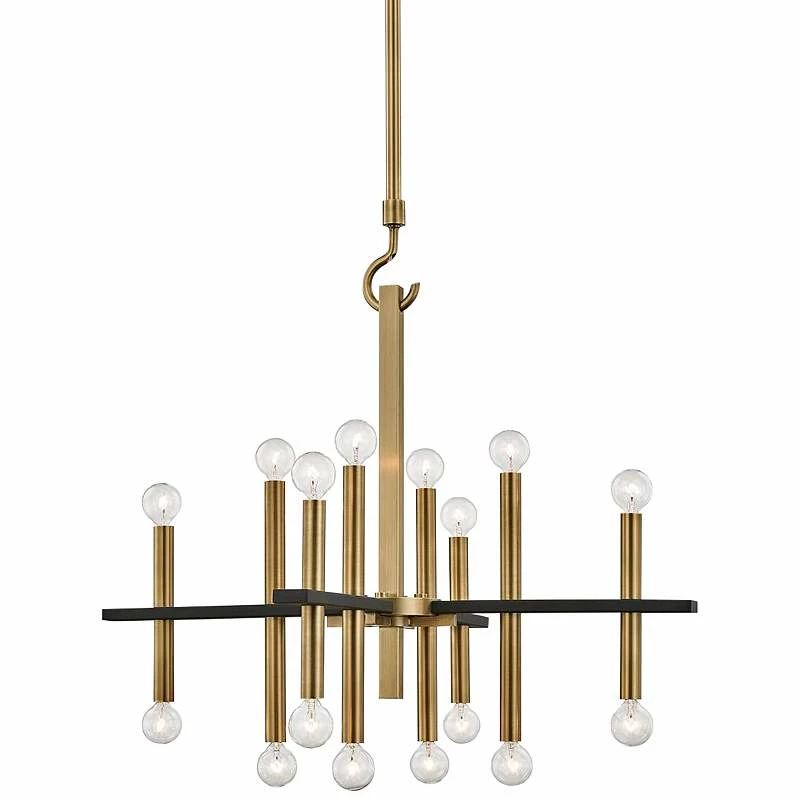 Mitzi Colette 28 3/4" Wide Aged Brass 16-Light Chandelier 4 Mitzi Colette 28 3/4" Wide Aged Brass 16-Light Chandelier - Image 2