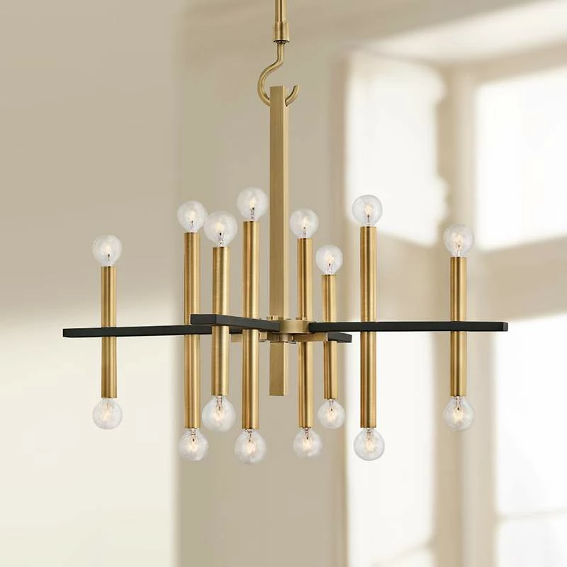 Mitzi Colette 28 3/4" Wide Aged Brass 16-Light Chandelier 3 Mitzi Colette 28 3/4" Wide Aged Brass 16-Light Chandelier