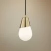 Mitzi Cora 5" Wide Aged Brass Modern Mini Pendant 2 Mitzi Cora 5" Wide Aged Brass Modern Mini Pendant -Lighting Sales Shop mitzi cora 5 inch wide aged brass modern mini pendant 45m48cropped