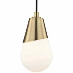 Mitzi Cora 5" Wide Aged Brass Modern Mini Pendant 8 Mitzi Cora 5" Wide Aged Brass Modern Mini Pendant -Lighting Sales Shop mitzi cora 5 inch wide aged brass modern mini pendant 45m48views1