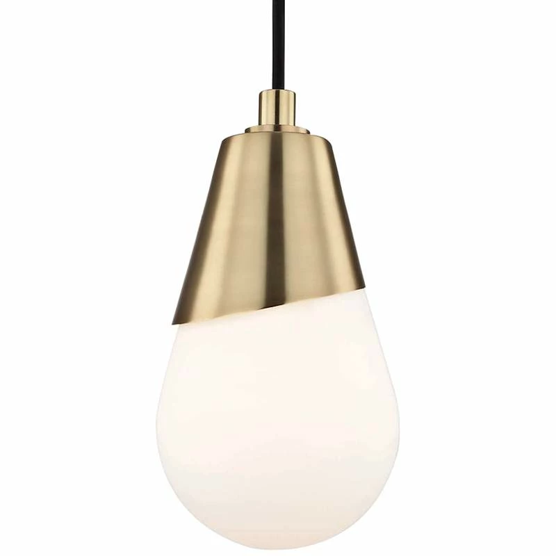 Mitzi Cora 5" Wide Aged Brass Modern Mini Pendant 5 Mitzi Cora 5" Wide Aged Brass Modern Mini Pendant - Image 3