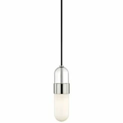 Mitzi Emilia 4 3/4" Wide Polished Nickel LED Mini Pendant