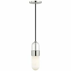 Mitzi Emilia 4 3/4" Wide Polished Nickel LED Mini Pendant -Lighting Sales Shop mitzi emilia 4 and three quarter inch wide polished nickel led mini pendant 45n19views3