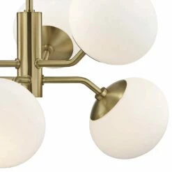 Mitzi Estee 28" Wide Aged Brass 6-Light Chandelier -Lighting Sales Shop mitzi estee 28 inch wide aged brass 6 light chandelier 47d07views1