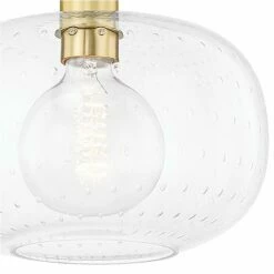 Mitzi Harlow 12" Wide Aged Brass Mini Pendant Light -Lighting Sales Shop mitzi harlow 12 inch wide aged brass mini pendant light 82k81views1