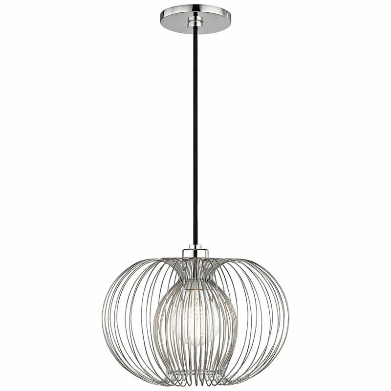 Mitzi Jasmine 12" Wide Polished Nickel Mini Pendant 3 Mitzi Jasmine 12" Wide Polished Nickel Mini Pendant