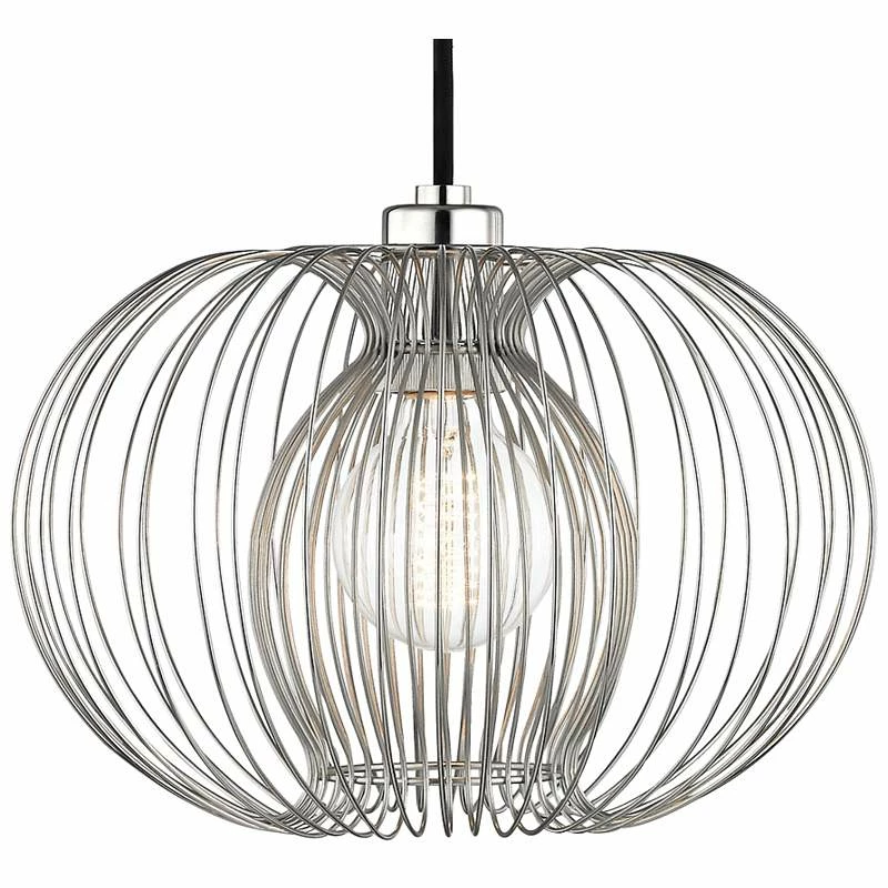 Mitzi Jasmine 12" Wide Polished Nickel Mini Pendant 4 Mitzi Jasmine 12" Wide Polished Nickel Mini Pendant - Image 2