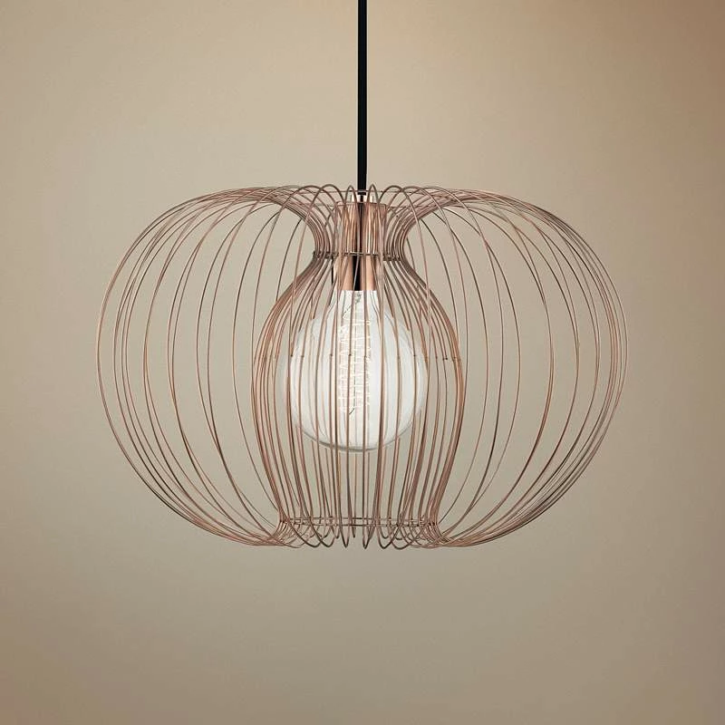 Mitzi Jasmine 17" Wide Polished Copper Pendant Light 3 Mitzi Jasmine 17" Wide Polished Copper Pendant Light