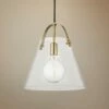 Mitzi Karin 12 3/4" Wide Aged Brass Pendant Light -Lighting Sales Shop mitzi karin 12 and three quarter inch wide aged brass pendant light 46t65cropped