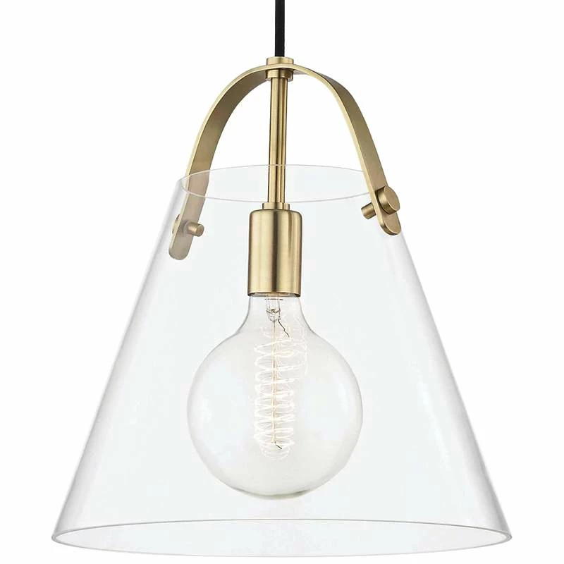 Mitzi Karin 12 3/4" Wide Aged Brass Pendant Light 5 Mitzi Karin 12 3/4" Wide Aged Brass Pendant Light - Image 3