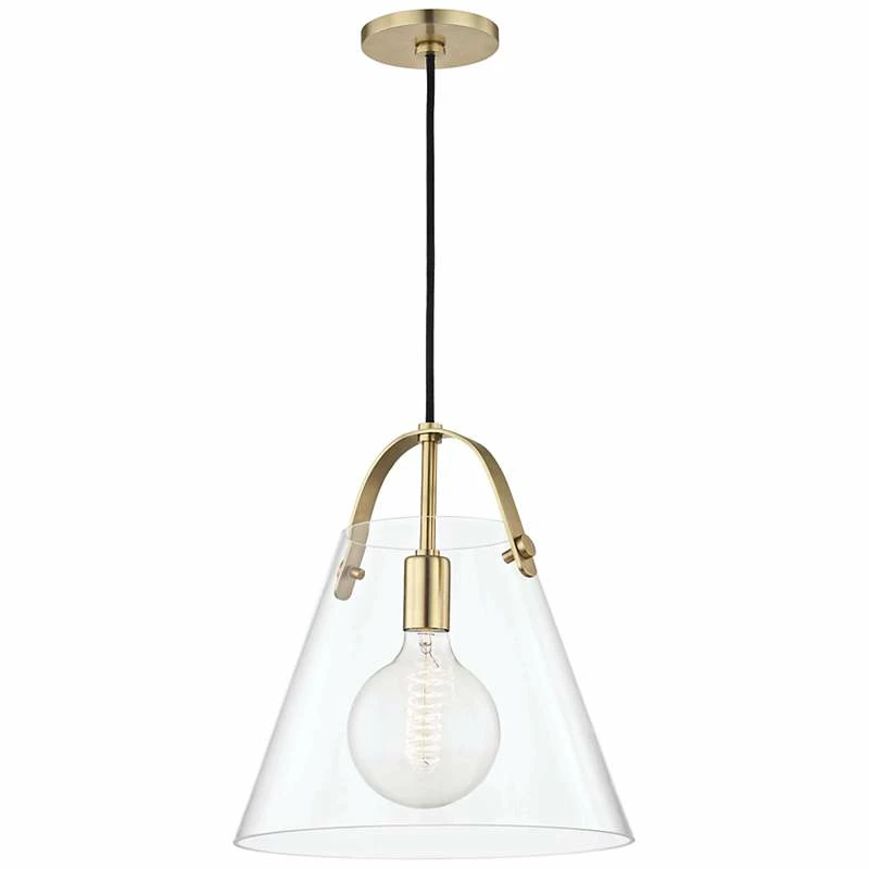 Mitzi Karin 12 3/4" Wide Aged Brass Pendant Light 7 Mitzi Karin 12 3/4" Wide Aged Brass Pendant Light - Image 5