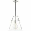 Mitzi Karin 12 3/4" Wide Polished Nickel Pendant Light -Lighting Sales Shop mitzi karin 12 and three quarter inch wide polished nickel pendant light 46t66