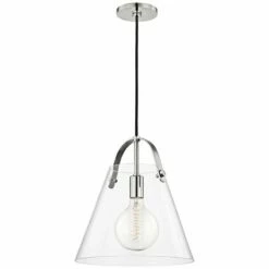 Mitzi Karin 12 3/4" Wide Polished Nickel Pendant Light -Lighting Sales Shop mitzi karin 12 and three quarter inch wide polished nickel pendant light 46t66views3