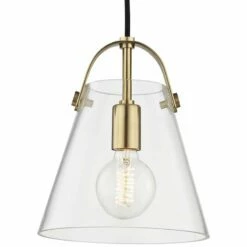 Mitzi Karin 8 3/4" Wide Aged Brass Mini Pendant -Lighting Sales Shop mitzi karin 8 and three quarter inch wide aged brass mini pendant 46t67views1