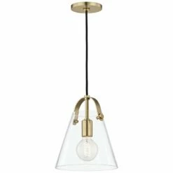 Mitzi Karin 8 3/4" Wide Aged Brass Mini Pendant -Lighting Sales Shop mitzi karin 8 and three quarter inch wide aged brass mini pendant 46t67views3