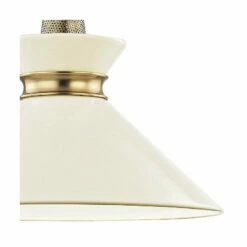 Mitzi Kiki 14" Wide Aged Brass And Cream Shade Modern Pendant Light -Lighting Sales Shop mitzi kiki 14 inch wide aged brass and cream shade modern pendant light 47j47views1