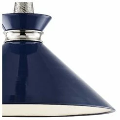 Mitzi Kiki 18"W Polished Nickel Pendant Light W/ Navy Shade -Lighting Sales Shop mitzi kiki 18 inchw polished nickel pendant light w navy shade 47j46views1