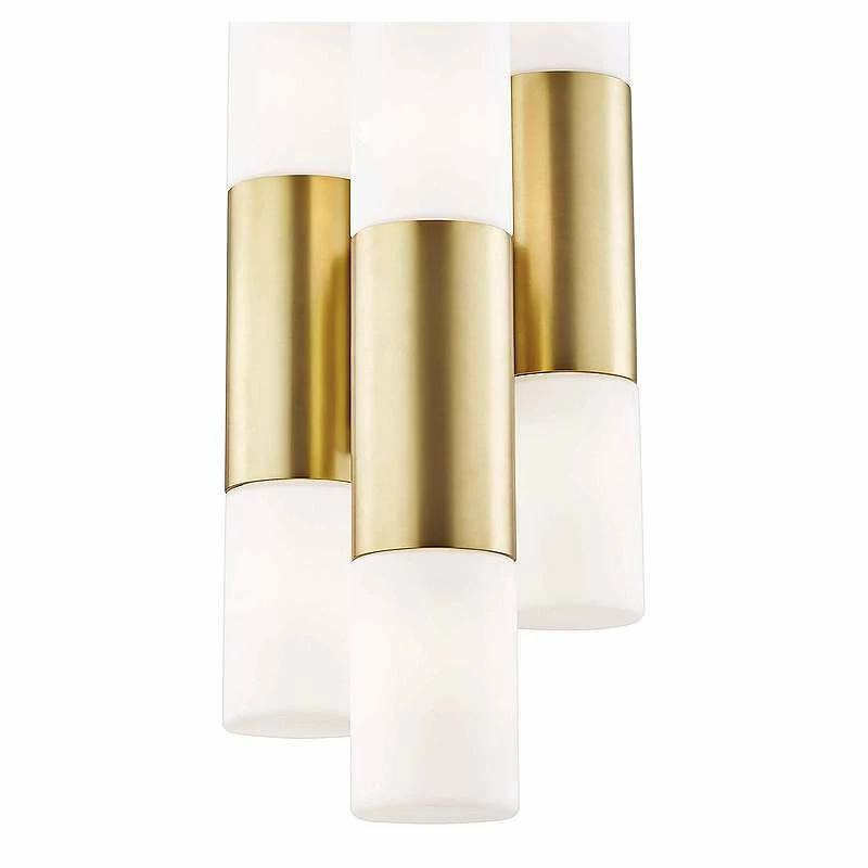 Mitzi Lola 7 1/2" Wide Aged Brass 6-Light LED Mini Pendant 5 Mitzi Lola 7 1/2" Wide Aged Brass 6-Light LED Mini Pendant - Image 3