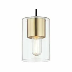 Mitzi Lula 5 1/4" Wide Aged Brass Mini Pendant -Lighting Sales Shop mitzi lula 5 and one quarter inch wide aged brass mini pendant 46v10views1