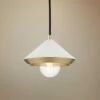 Mitzi Marnie 8" Wide Aged Brass Mini Pendant W/ White Shade 1 Mitzi Marnie 8" Wide Aged Brass Mini Pendant W/ White Shade -Lighting Sales Shop mitzi marnie 8 inch wide aged brass mini pendant w white shade 47f15cropped