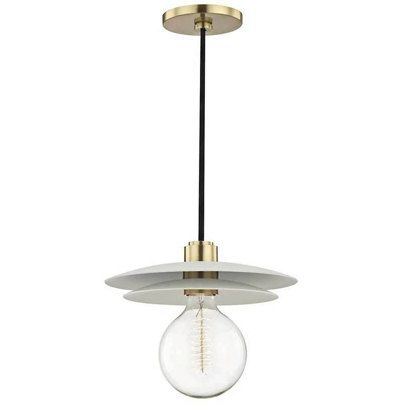 Mitzi Milla 10 1/4" Wide Aged Brass Mini Pendant 4 Mitzi Milla 10 1/4" Wide Aged Brass Mini Pendant - Image 2