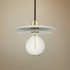 Mitzi Milla 10 1/4" Wide Aged Brass Mini Pendant