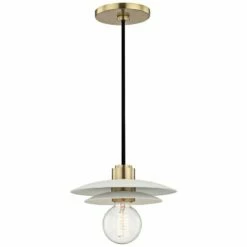 Mitzi Milla 8" Wide Aged Brass Mini Pendant 7 Mitzi Milla 8" Wide Aged Brass Mini Pendant -Lighting Sales Shop mitzi milla 8 inch wide aged brass mini pendant 47f22