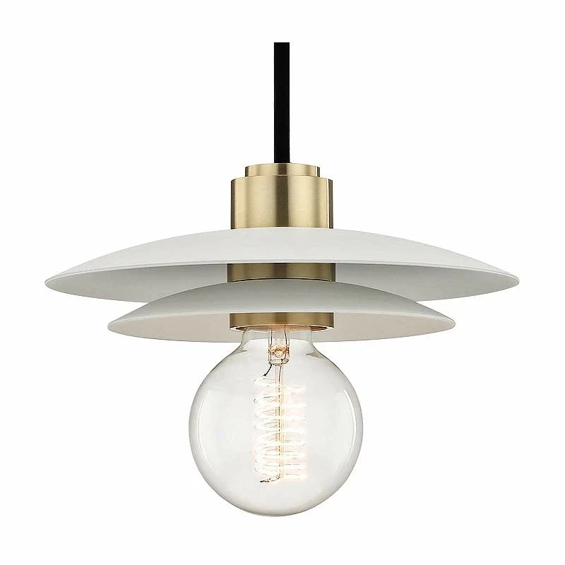 Mitzi Milla 8" Wide Aged Brass Mini Pendant 5 Mitzi Milla 8" Wide Aged Brass Mini Pendant - Image 3