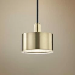 Mitzi Nora 5 1/4" Wide Aged Brass LED Mini Pendant