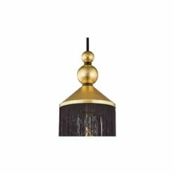 Mitzi Scarlett 5" Wide Gold Leaf And Black Mini Pendant -Lighting Sales Shop mitzi scarlett 5 inch wide gold leaf and black mini pendant 69v28views1
