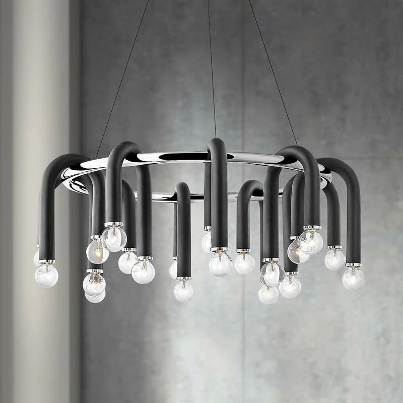 Mitzi Whit 28 3/4" Wide 20-Light Nickel And Black Chandelier 3 Mitzi Whit 28 3/4" Wide 20-Light Nickel And Black Chandelier