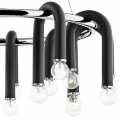 Mitzi Whit 28 3/4" Wide 20-Light Nickel And Black Chandelier 7 Mitzi Whit 28 3/4" Wide 20-Light Nickel And Black Chandelier -Lighting Sales Shop mitzi whit 28 and three quarter inch wide 20 light nickel and black chandelier 88f32views1