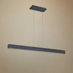 Modern Forms 42" Wide Black Finish LED Kitchen Island Linear Pendant