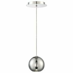 Modern Forms Acid 4" Wide Polished Nickel LED Mini Pendant -Lighting Sales Shop modern forms acid 4 inch wide polished nickel led mini pendant 55p91views3