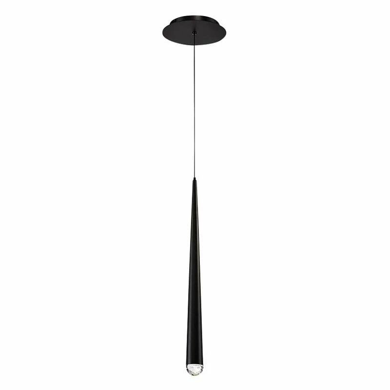 Modern Forms Cascade 19" High Matte Black LED Mini Pendant 5 Modern Forms Cascade 19" High Matte Black LED Mini Pendant - Image 3