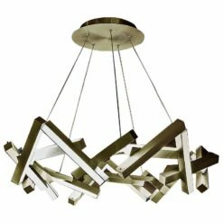 Modern Forms Chaos 34"W Aged Brass 21-Light LED Chandelier -Lighting Sales Shop modern forms chaos 34 inchw aged brass 21 light led chandelier 55r31