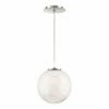 Modern Forms Cosmic 9" Wide Brushed Nickel LED Mini Pendant -Lighting Sales Shop modern forms cosmic 9 inch wide brushed nickel led mini pendant 55m87