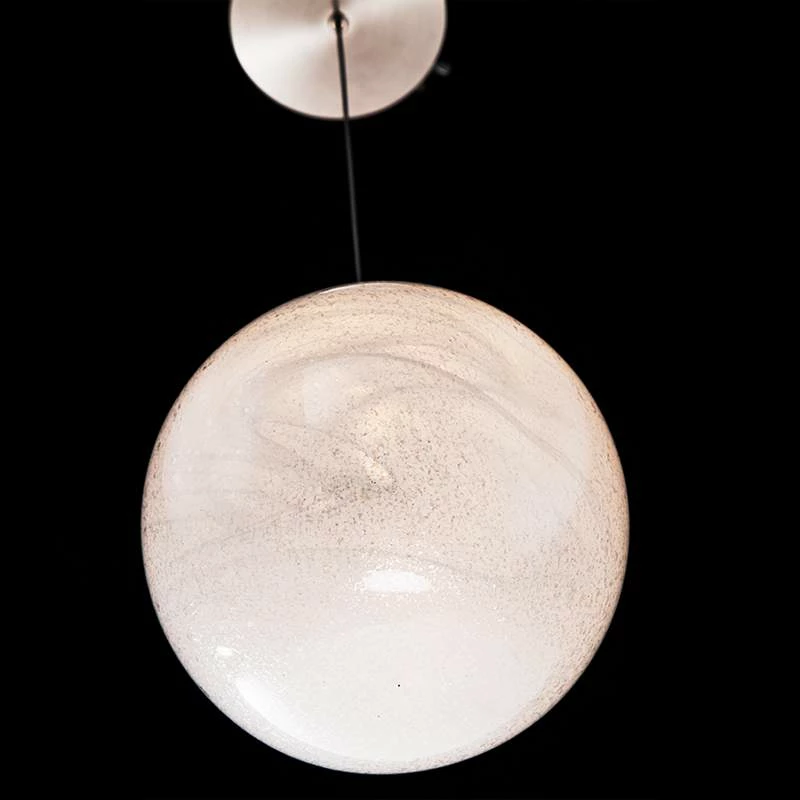 Modern Forms Cosmic 9" Wide Brushed Nickel LED Mini Pendant 5 Modern Forms Cosmic 9" Wide Brushed Nickel LED Mini Pendant - Image 3
