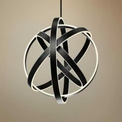 Modern Forms Kinetic 28" Wide Black 4-Light LED Pendant