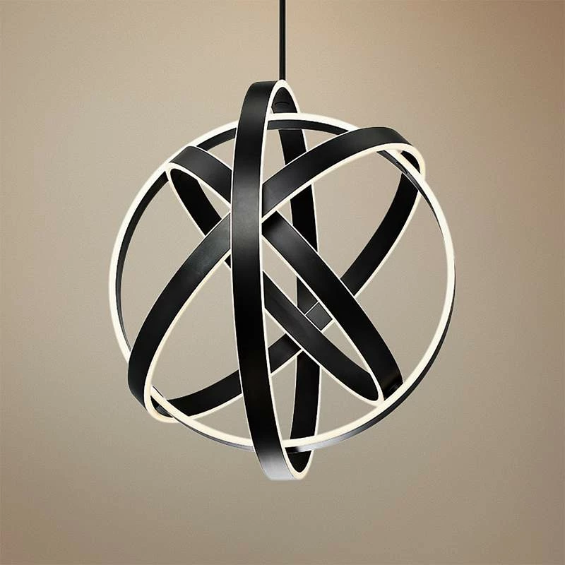 Modern Forms Kinetic 28" Wide Black 4-Light LED Pendant 3 Modern Forms Kinetic 28" Wide Black 4-Light LED Pendant