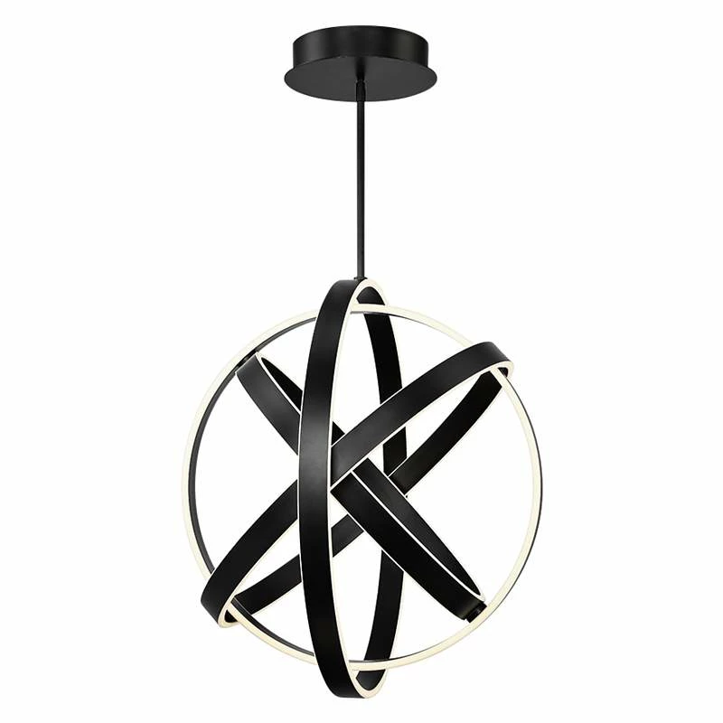 Modern Forms Kinetic 28" Wide Black 4-Light LED Pendant 5 Modern Forms Kinetic 28" Wide Black 4-Light LED Pendant - Image 3
