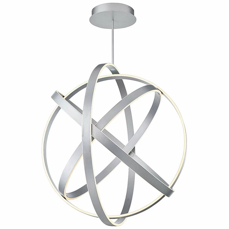 Modern Forms Kinetic 38" Wide Titanium Finish Modern LED Orb Pendant 4 Modern Forms Kinetic 38" Wide Titanium Finish Modern LED Orb Pendant - Image 2