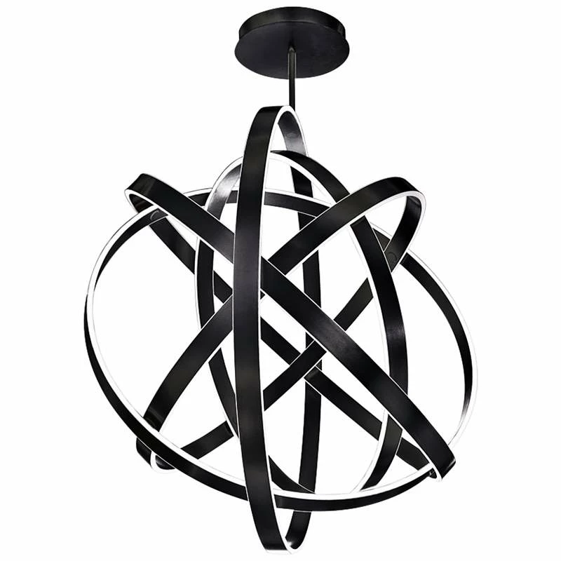 Modern Forms Kinetic 60" Wide Black 5-Light LED Pendant 4 Modern Forms Kinetic 60" Wide Black 5-Light LED Pendant - Image 2