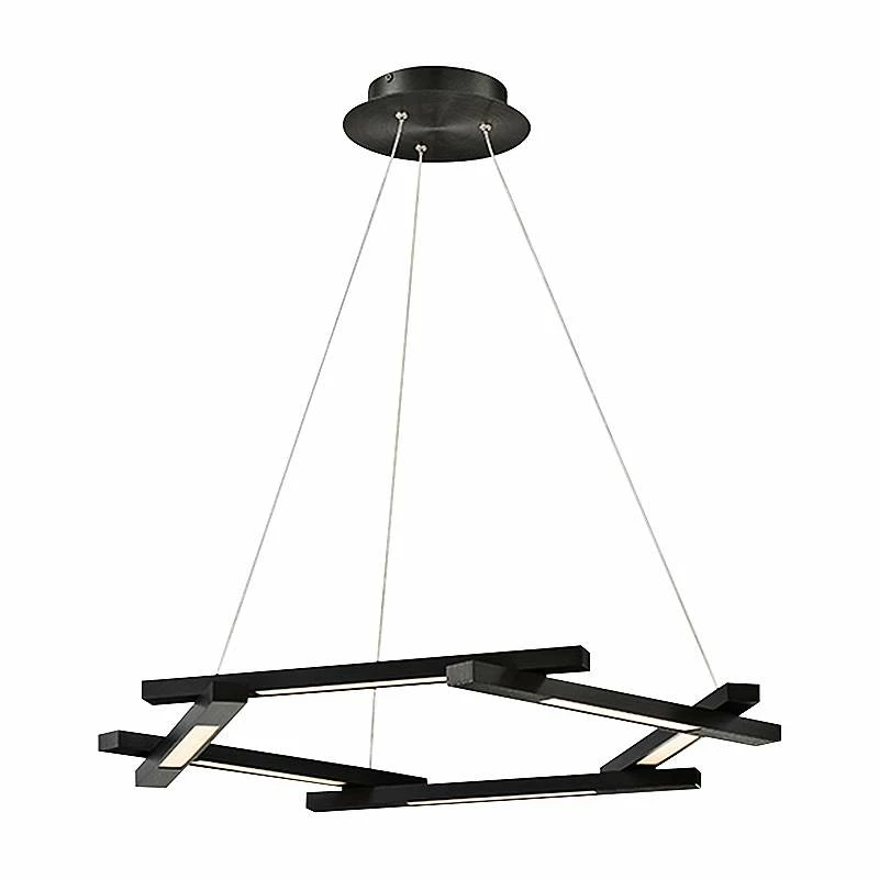 Modern Forms Metric 28" Wide Black 6-Light Modern LED Pendant 4 Modern Forms Metric 28" Wide Black 6-Light Modern LED Pendant - Image 2