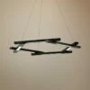 Modern Forms Metric 28" Wide Black 6-Light Modern LED Pendant
