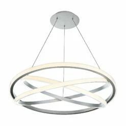 Modern Forms Veloce 38" Wide Titanium 3-Light LED Ring Pendant
