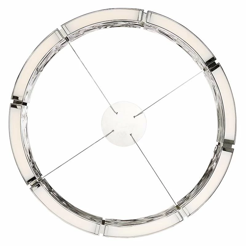 Modern Forms Zelda 29"W Polished Nickel 8-Light LED Pendant 7 Modern Forms Zelda 29"W Polished Nickel 8-Light LED Pendant - Image 5