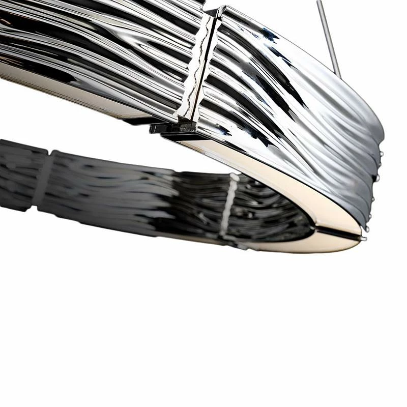 Modern Forms Zelda 29"W Polished Nickel 8-Light LED Pendant 8 Modern Forms Zelda 29"W Polished Nickel 8-Light LED Pendant - Image 6