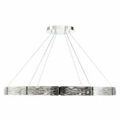 Modern Forms Zelda 48"W Polished Nickel 12-Light LED Pendant -Lighting Sales Shop modern forms zelda 48 inchw polished nickel 12 light led pendant 55p84views2